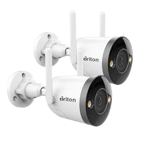 پک دو دوربین مداربسته وایرلس برایتون مدل iot-72B72-TMSC
