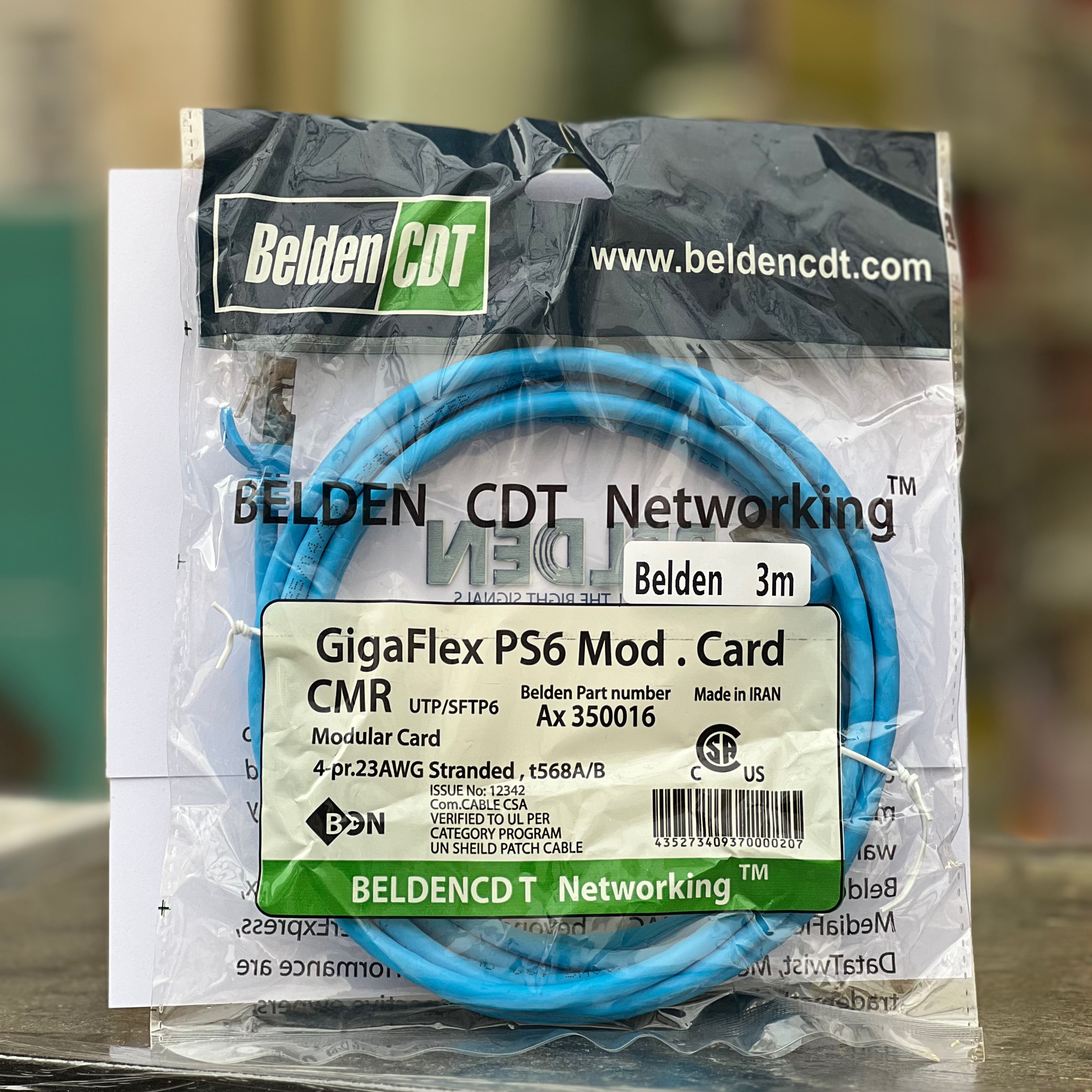 پچ کورد شبکه ۳متری UTP/Cat6